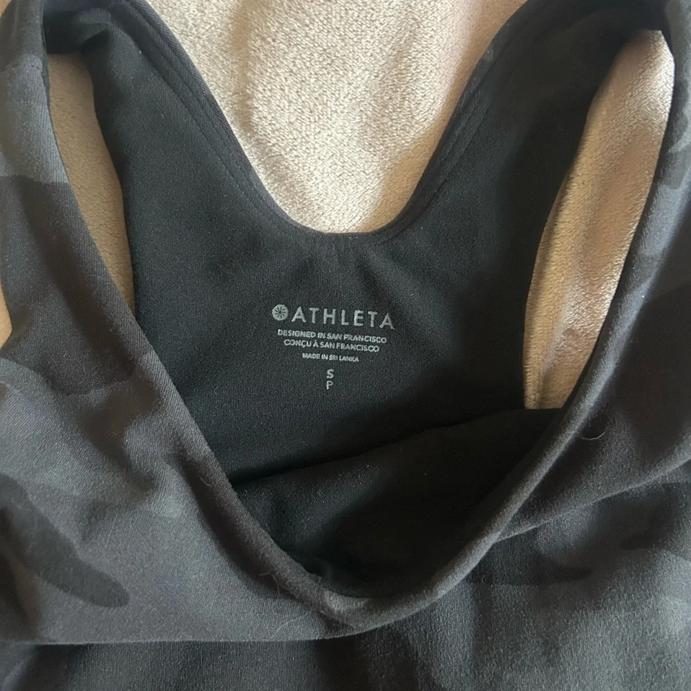 Athleta Black Camouflage Tank - Picture 4 of 4